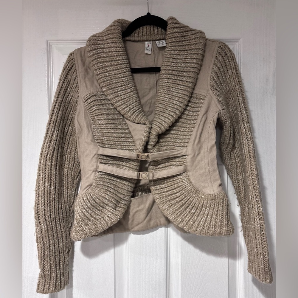 Women's Beige Knit Sweater